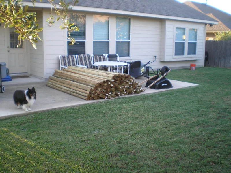 Before picture of yard