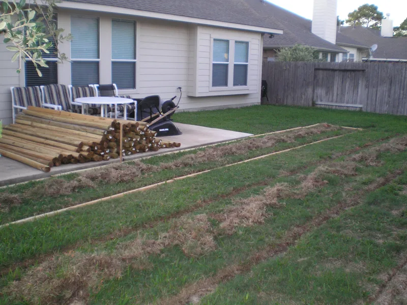 Starting to build garden beds 1